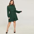 Shein Plus Solid Self-tie Dress