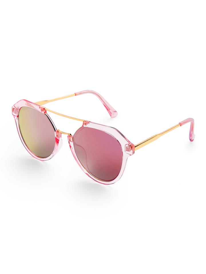 Shein Top Bar Clear Frame Sunglasses