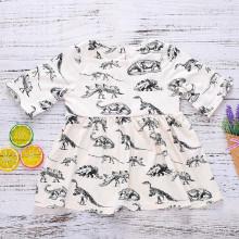 Shein Girls Dinosaur Print Dress
