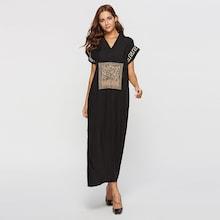 Shein Graphic Patch Longline Dress