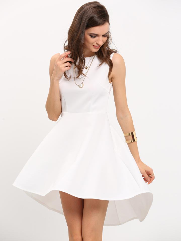 Shein Asymmetric Hem Flare Dress