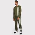 Shein Men Striped Tunic Pullover & Pants Set