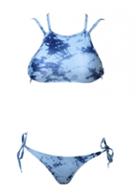 Rosewe Strap Design Blue Two Piece Bikini