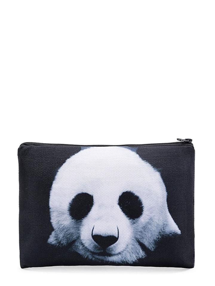 Shein Panda Print Accessory Pouch