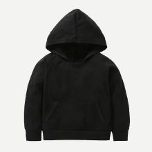 Shein Boys Plain Hooded Sweatshirt