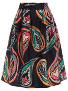 Shein Multicolor Cashew Print Midi Skirt
