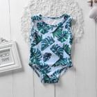 Shein Girls Tropical Print Swimwear