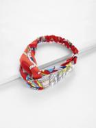 Shein Mixed Print Twist Scarf