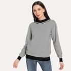 Shein Plaid High-neck Jumper