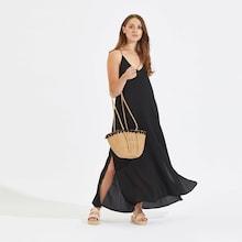 Shein Crisscross Back Slit Swing Dress