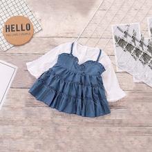 Shein Toddler Girls Frill Trim Dress