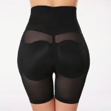 Shein Mesh Insert Shapewear Shorts With Detachable Pads