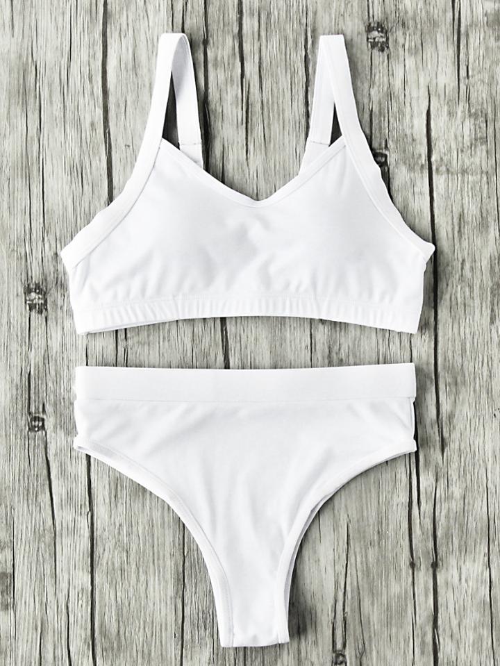 Shein Spaghetti Strap Bikini Set