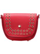 Shein Red Magnetic Eyelet Cross Body Bag