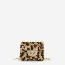 Shein Kids Faux Fur Chain Bag