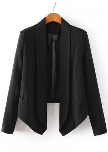 Rosewe Hot Sale Long Sleeve Turndown Collar Black Suit