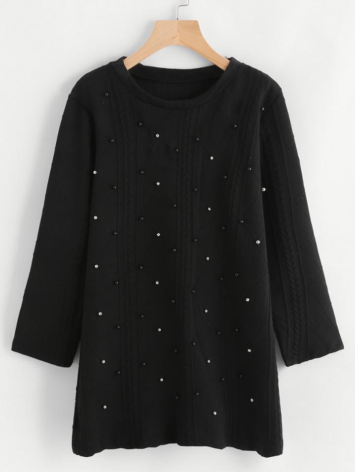 Shein Studded Detail Sweater