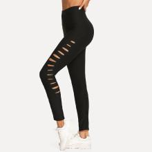 Shein Laddering Cut Side Skinny Leggings