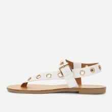 Shein Eyelet Toe Post Sandals