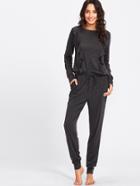 Shein Flounce Embellished Sweatshirt & Sweatpants Set