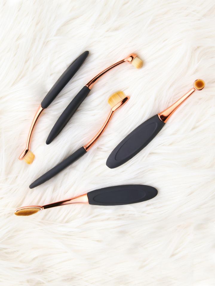 Shein Rose Gold Professional Toothbrush 5pcs Makeup Brush Set