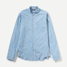 Shein Men Pocket Front Striped Print Shirt
