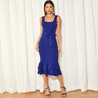 Shein Scallop Trim Tiered Ruffle Dress