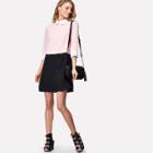 Shein Contrast Collar And Cuff Color Block Dress