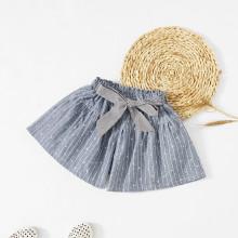 Shein Girls Tie Waist Striped Shorts