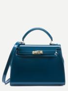 Shein Green Turnlock Strap Closure Plastic Satchel Bag