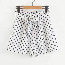 Shein Self Tie Spot Wide Shorts