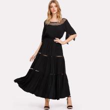Shein Ruched Waist Swing Dress