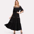 Shein Ruched Waist Swing Dress