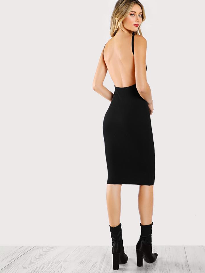 Shein Low Back Pencil Dress