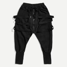 Shein Men Lace Up Drawstring Harem Pants