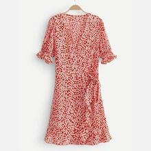 Shein Calico Print Wrap Dress