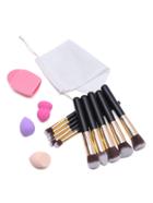 Shein 14pcs Black Makeup Tool Set With Bag