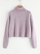 Shein Turtle Neck Fuzzy Jumper