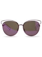 Shein Purple Cutout Frame Cat Eye Sunglasses