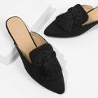 Shein Double Tassel Decorated Pointed Toe Flats