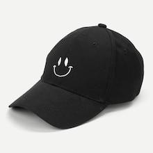 Shein Embroidered Smile Baseball Cap