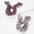 Shein Floral Print Hair Tie 2pcs