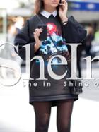 Shein Black Pattern Print Sweatshirt Dress