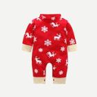 Shein Toddler Boys Christmas Print Jumpsuit