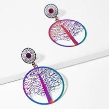 Shein Hollow Tree Design Drop Earrings