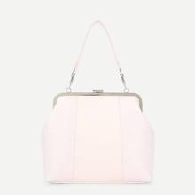 Shein Metal Detail Clutch Bag With Strap