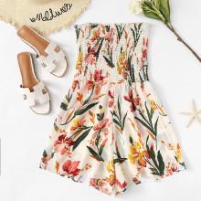 Shein Floral Print Tube Romper