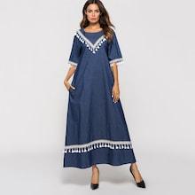 Shein Tassel Detail Longline Dress
