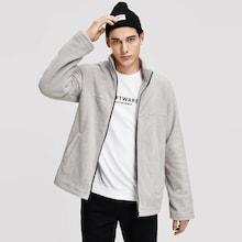 Shein Men Zip Up Pocket Teddy Jacket