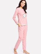 Shein Contrast Trim Cartoon Embroidered Pullover & Pants Pj Set